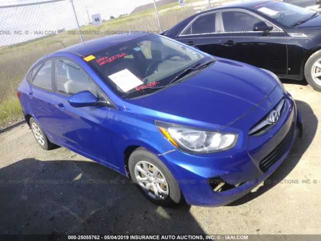 KMHCT4AE7CU237518 - 2012 HYUNDAI ACCENT GLS/GS Blue photo 1