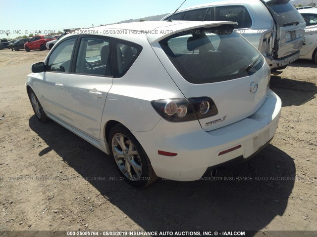 JM1BK343571680037 - 2007 MAZDA 3 HATCHBACK WHITE photo 3