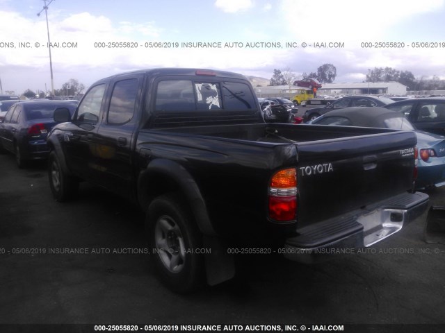 5TEGN92N34Z408480 - 2004 TOYOTA TACOMA DOUBLE CAB PRERUNNER BLACK photo 3
