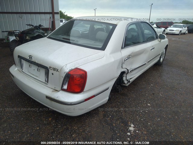 KMHFU45E44A364816 - 2004 HYUNDAI XG 350 WHITE photo 4