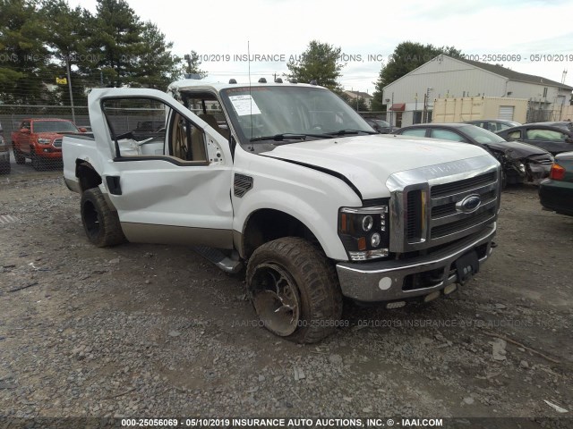 1FTWX31R88EA73295 - 2008 FORD F350 SRW SUPER DUTY WHITE photo 1