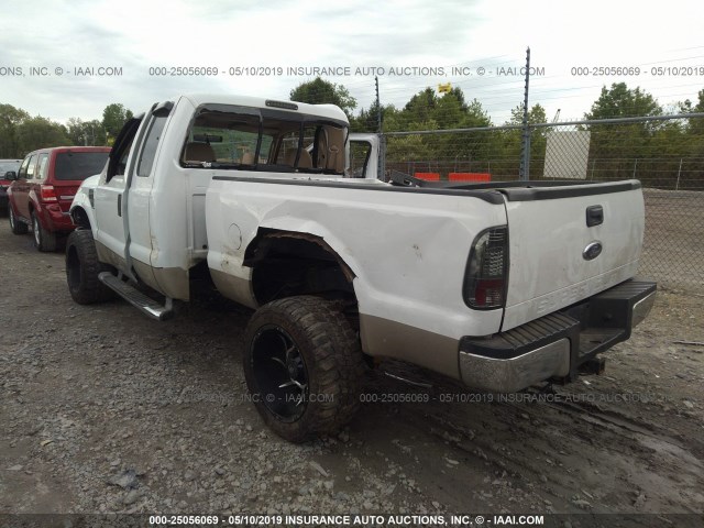 1FTWX31R88EA73295 - 2008 FORD F350 SRW SUPER DUTY WHITE photo 3