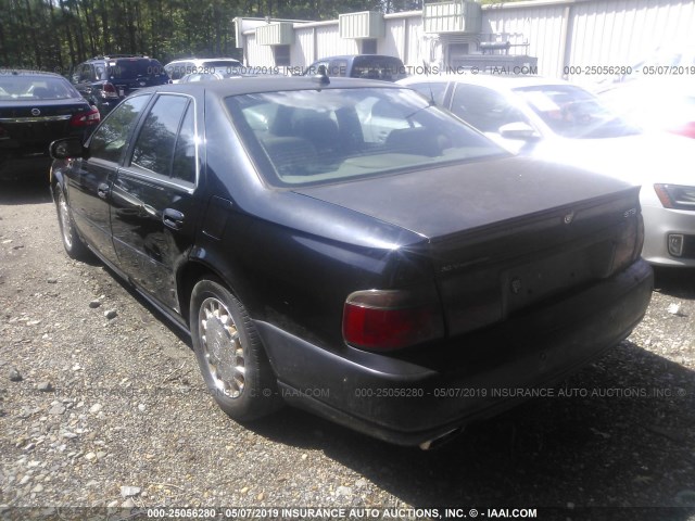 1G6KY54952U227724 - 2002 CADILLAC SEVILLE STS BLACK photo 3