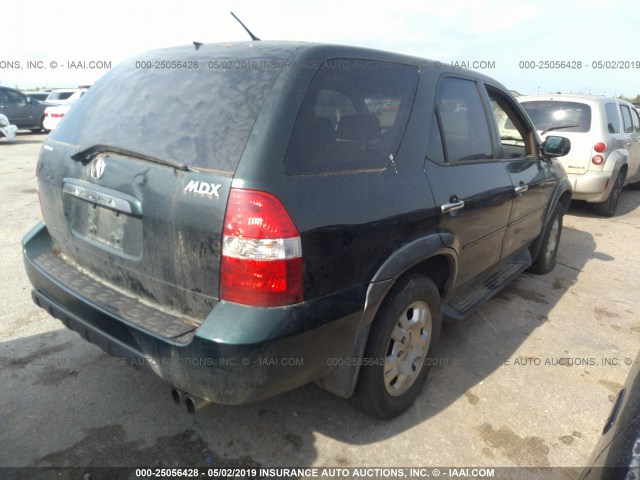 2HNYD18251H533844 - 2001 ACURA MDX GREEN photo 4