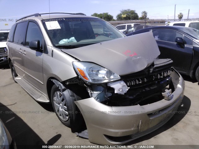 5TDZA23C84S195693 - 2004 TOYOTA SIENNA CE/LE TAN photo 1