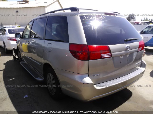 5TDZA23C84S195693 - 2004 TOYOTA SIENNA CE/LE TAN photo 3