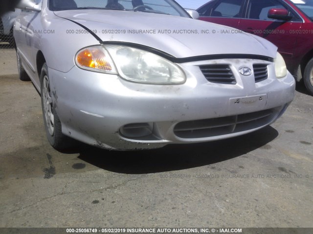 KMHJF35F5YU983159 - 2000 HYUNDAI ELANTRA GLS SILVER photo 6