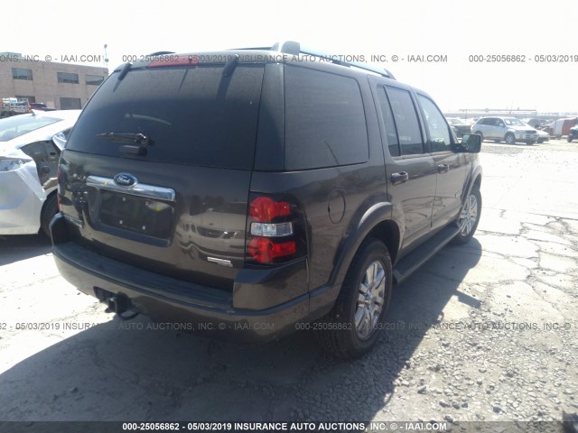 1FMEU75E87UA84638 - 2007 FORD EXPLORER LIMITED BROWN photo 4