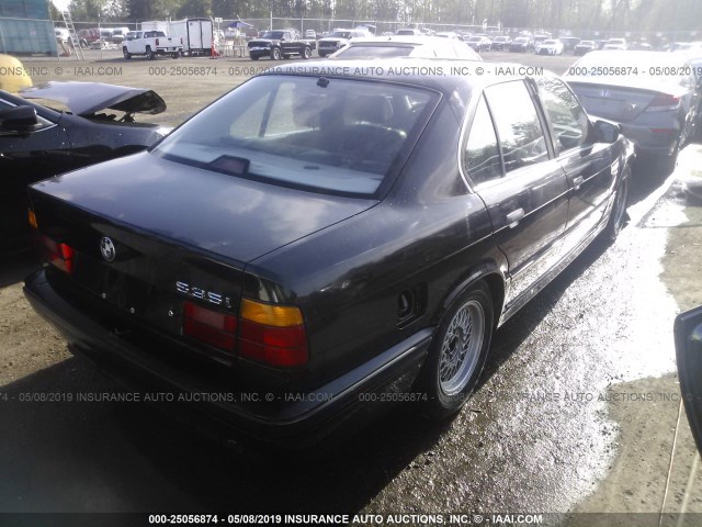 WBAHD2312LBF69495 - 1990 BMW 535 I AUTOMATIC BLACK photo 4