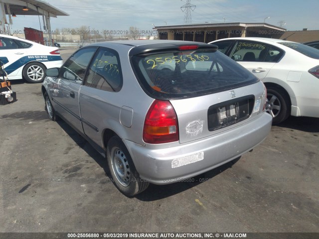 2HGEJ6322WH122299 - 1998 HONDA CIVIC CX SILVER photo 3