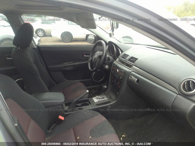 JM1BK323341202665 - 2004 MAZDA 3 S GRAY photo 5