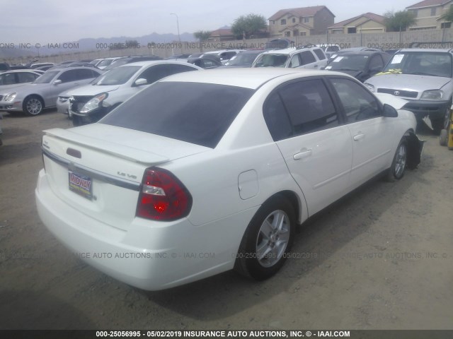 1G1ZT54854F124692 - 2004 CHEVROLET MALIBU LS WHITE photo 4