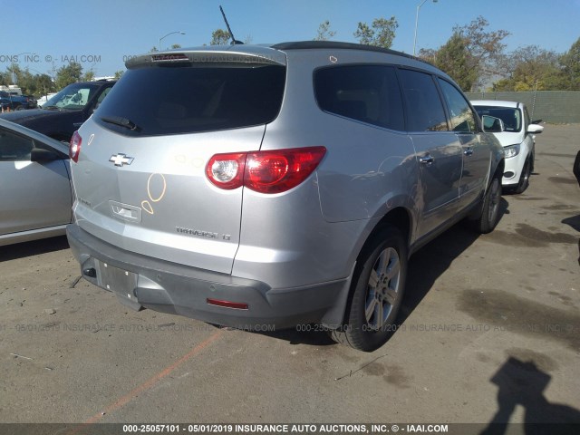 1GNLRFED2AS107372 - 2010 CHEVROLET TRAVERSE LT SILVER photo 4