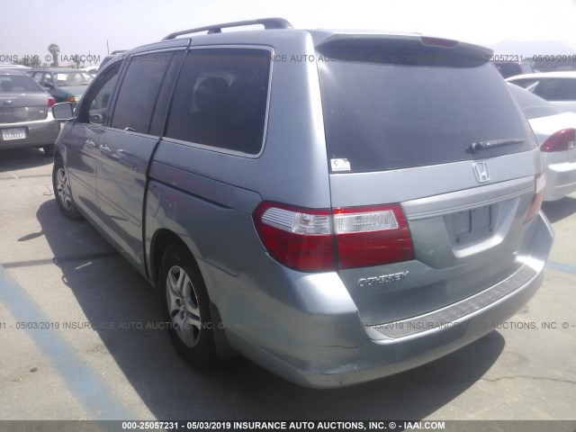 5FNRL38626B077763 - 2006 HONDA ODYSSEY EXL SILVER photo 3