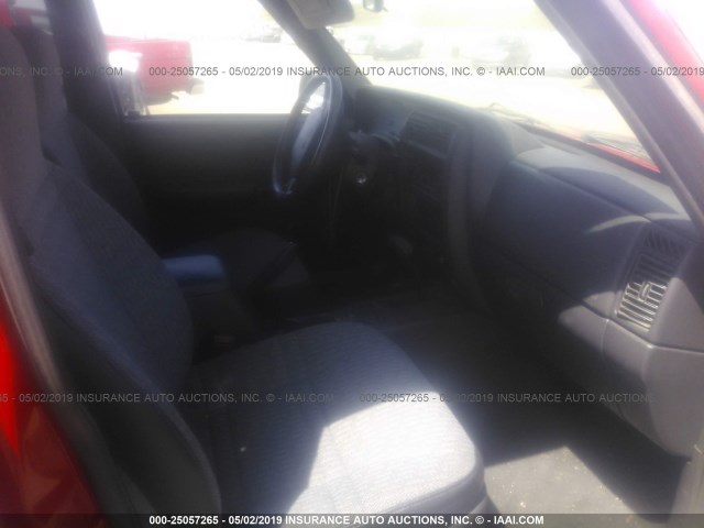 1J4FF68S4XL632813 - 1999 JEEP CHEROKEE SPORT/CLASSIC Czerwony zdjęcie 5