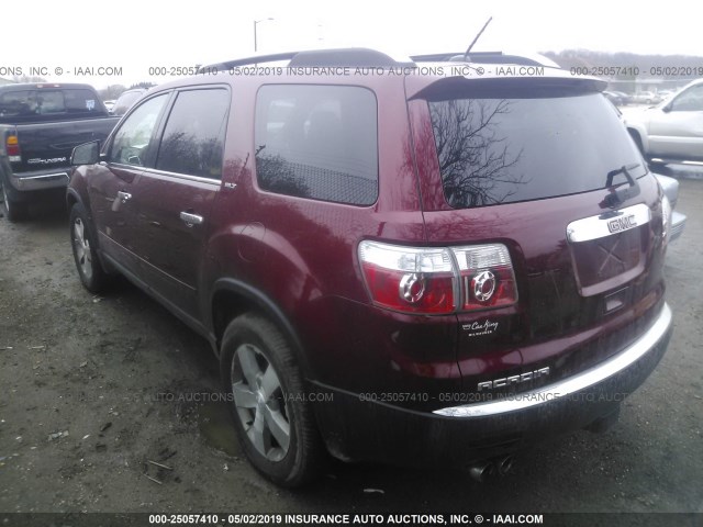 1GKER23D29J107522 - 2009 GMC ACADIA SLT-1 MAROON photo 3