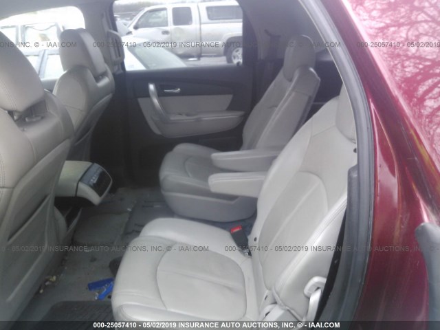 1GKER23D29J107522 - 2009 GMC ACADIA SLT-1 MAROON photo 8