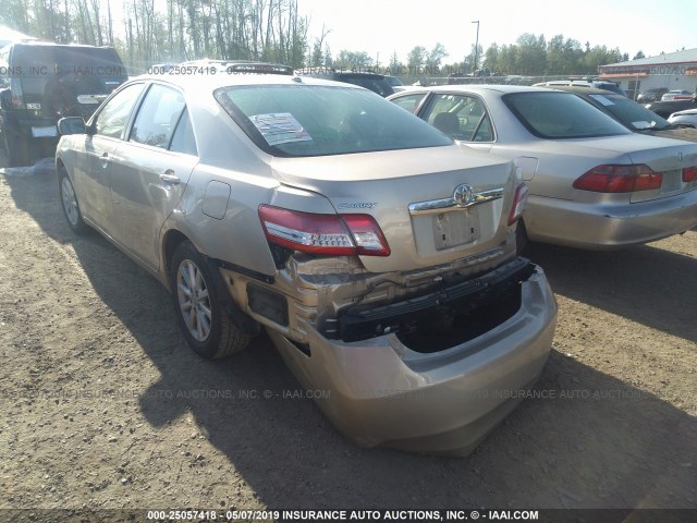 JTNBK3EK8A3049294 - 2010 TOYOTA CAMRY SE/LE/XLE 金色 照片 3