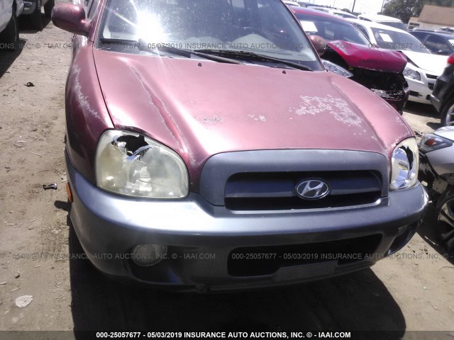 KM8SC13DX5U989957 - 2005 HYUNDAI SANTA FE GLS/LX RED photo 6