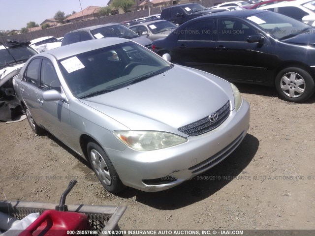 JTDBE32K030241507 - 2003 TOYOTA CAMRY LE/XLE SILVER photo 1