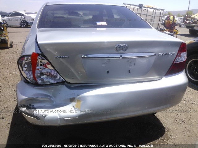 JTDBE32K030241507 - 2003 TOYOTA CAMRY LE/XLE SILVER photo 6