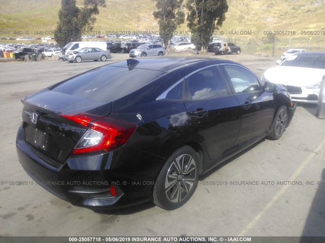 2HGFC1F79GH632028 - 2016 HONDA CIVIC EXL BLACK photo 4