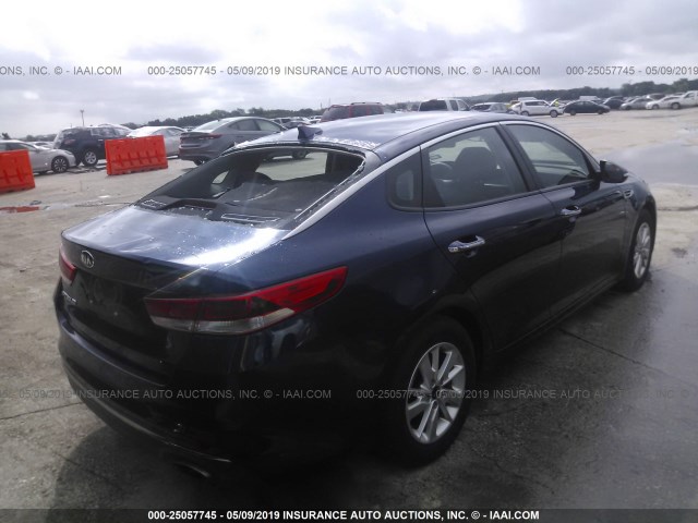 5XXGT4L30JG189090 - 2018 KIA OPTIMA LX/S BLUE photo 4