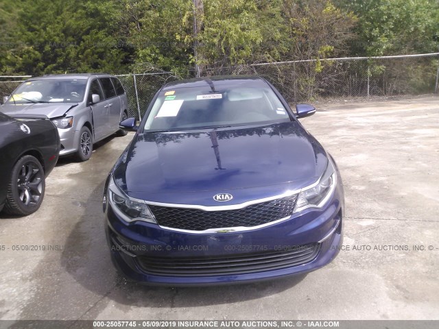 5XXGT4L30JG189090 - 2018 KIA OPTIMA LX/S BLUE photo 6