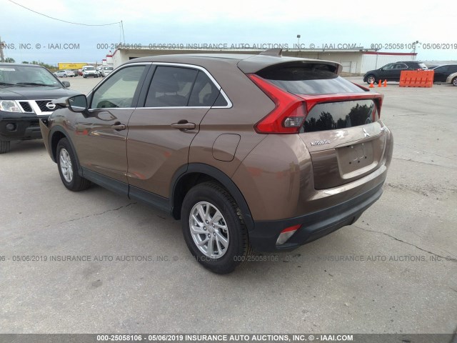 JA4AT3AA5KZ030883 - 2019 MITSUBISHI ECLIPSE CROSS ES BROWN photo 3