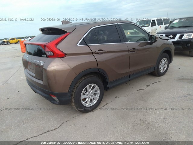 JA4AT3AA5KZ030883 - 2019 MITSUBISHI ECLIPSE CROSS ES BROWN photo 4