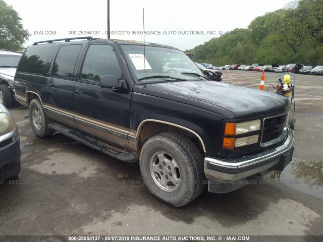 1GKFK16R1XJ799697 - 1999 GMC SUBURBAN K1500 BLACK photo 1