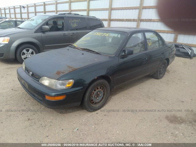 1NXBB02E6TZ476287 - 1996 TOYOTA COROLLA DX GREEN photo 2