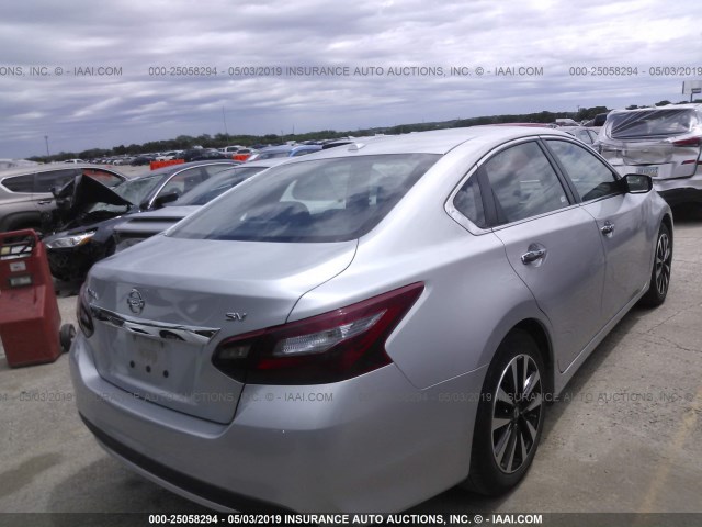 1N4AL3AP2JC148407 - 2018 NISSAN ALTIMA 2.5/S/SV/SL/SR SILVER photo 4