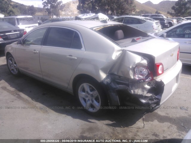 1G1ZB5E03CF109912 - 2012 CHEVROLET MALIBU LS GOLD photo 3