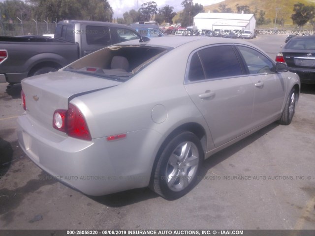 1G1ZB5E03CF109912 - 2012 CHEVROLET MALIBU LS GOLD photo 4