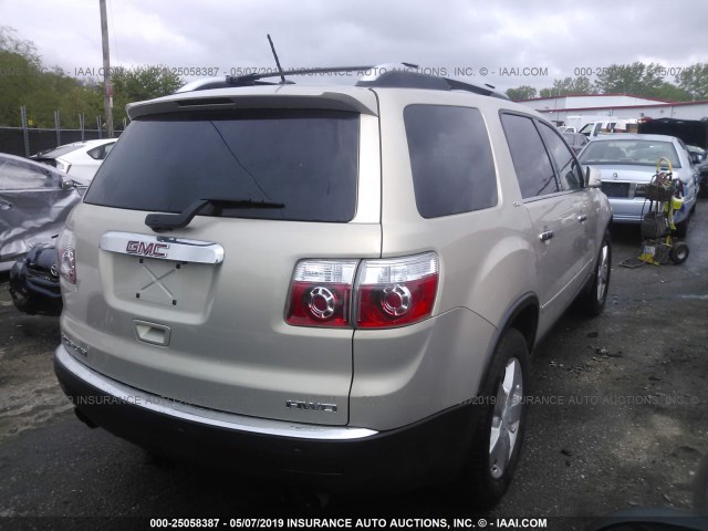 1GKEV33738J150907 - 2008 GMC ACADIA SLT-2 GOLD photo 4