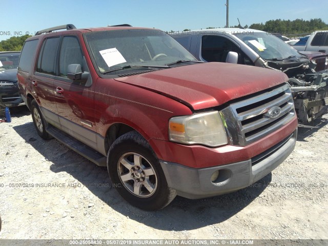 1FMFU15547LA03089 - 2007 FORD EXPEDITION XLT RED photo 1