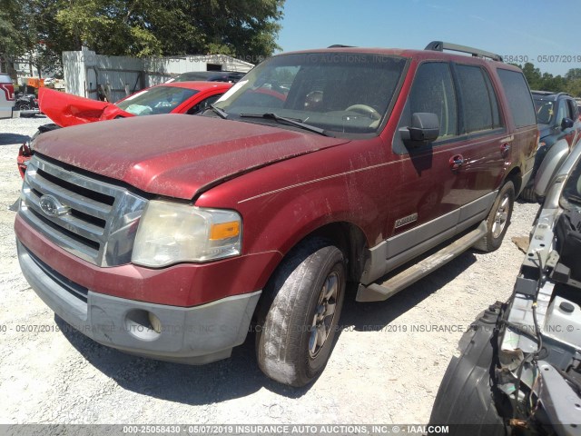 1FMFU15547LA03089 - 2007 FORD EXPEDITION XLT RED photo 2