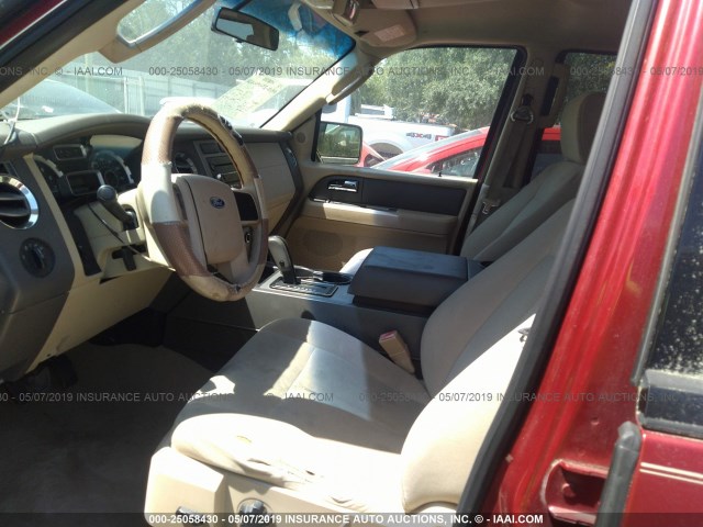 1FMFU15547LA03089 - 2007 FORD EXPEDITION XLT RED photo 5