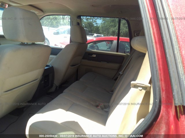 1FMFU15547LA03089 - 2007 FORD EXPEDITION XLT RED photo 8