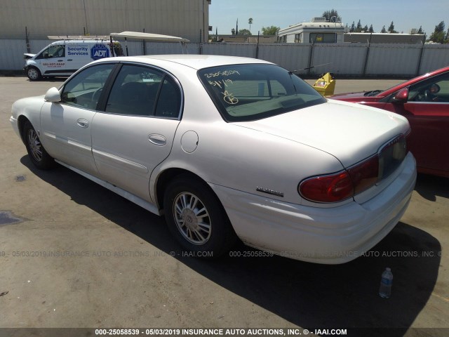 1G4HP54K024208894 - 2002 BUICK LESABRE CUSTOM WHITE photo 3