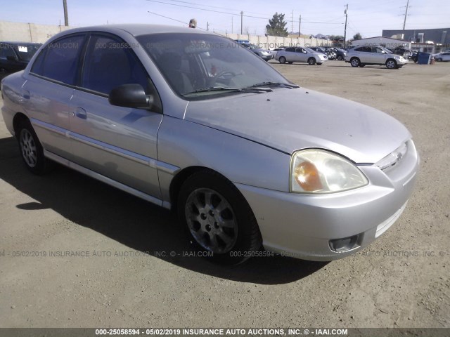 KNADC125736268212 - 2003 KIA RIO SILVER photo 1