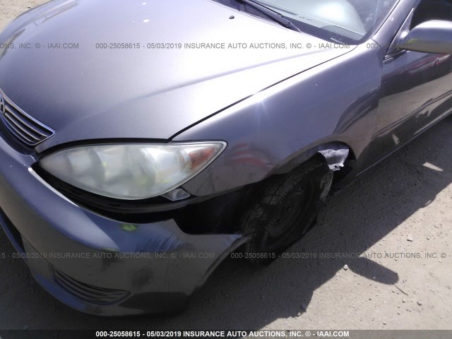 4T1BE32K55U528168 - 2005 TOYOTA CAMRY LE/XLE/SE GRAY photo 6