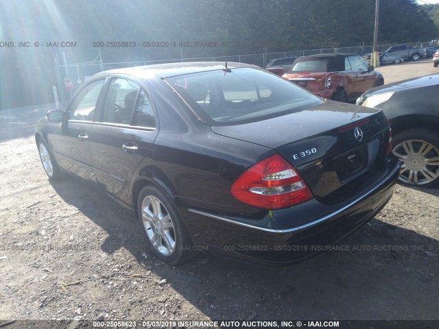 WDBUF56J76A982110 - 2006 MERCEDES-BENZ E 350 BLACK photo 3