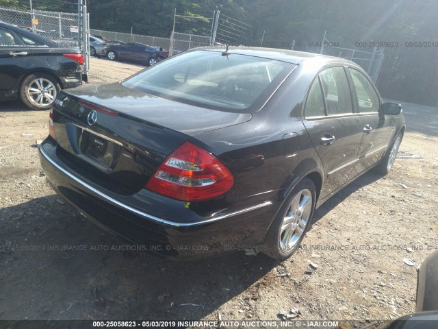 WDBUF56J76A982110 - 2006 MERCEDES-BENZ E 350 BLACK photo 4