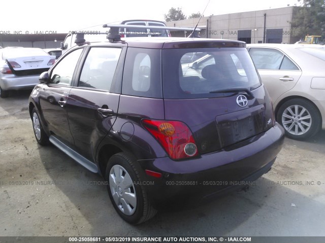 JTKKT624150114687 - 2005 TOYOTA SCION XA PURPLE photo 3