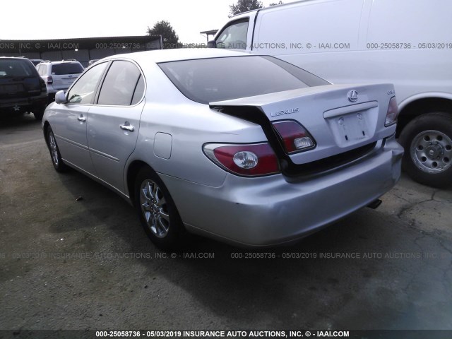 JTHBF30G325032256 - 2002 LEXUS ES 300 SILVER photo 3