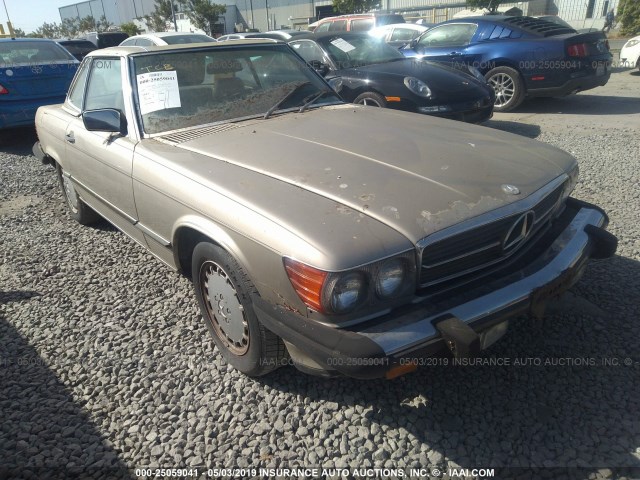 WDBBA48D3GA037633 - 1986 MERCEDES-BENZ 560 SL BROWN photo 1