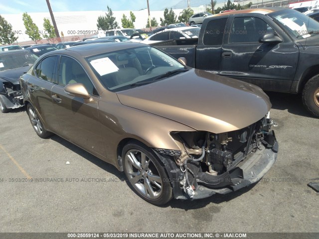 JTHBK262692091816 - 2009 LEXUS IS 250 GOLD photo 1