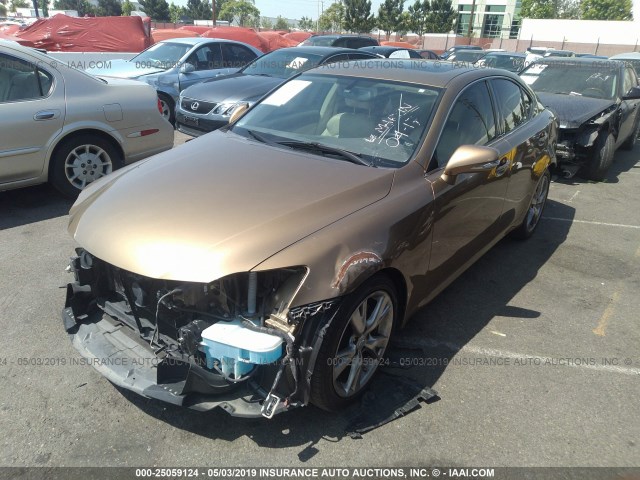 JTHBK262692091816 - 2009 LEXUS IS 250 GOLD photo 2